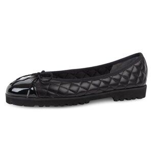 Paul Mayer Black Quilted Flats